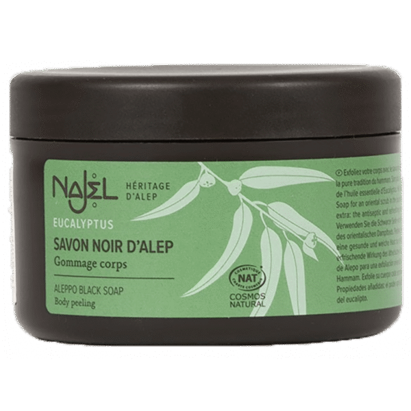 JABON NEGRO CUERPO ALEPPO 180 GR EUCALIPTUS