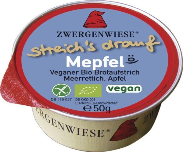 PATE VEGETAL RABANO PICANTE MANZANA 50GR