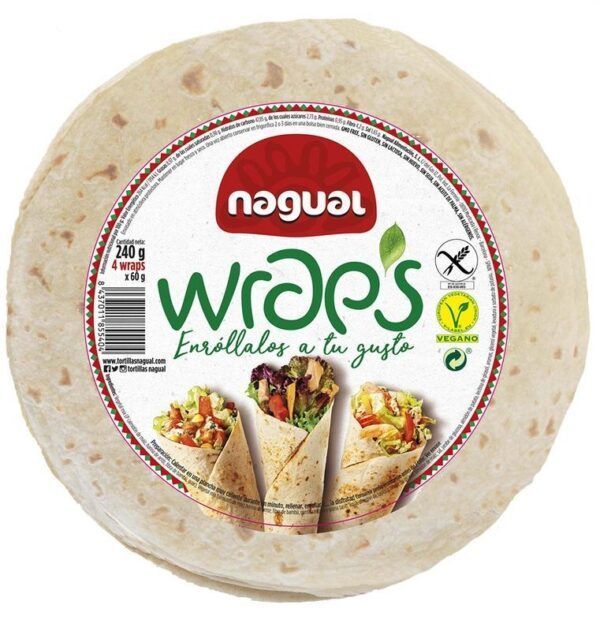 WRAPS NAGUAL 6/U BIO S/GLUTEN