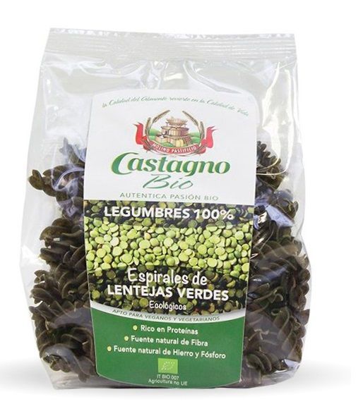 ESPIRALES DE LENTEJAS VERDES 250 GR