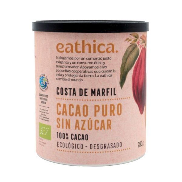 CACAO PURO NATURAL BIO LATA 280 GR