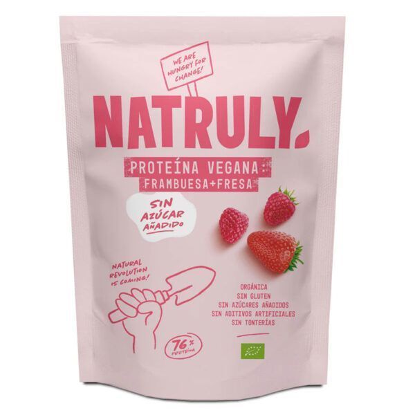PROTEINA VEGANA FRAMBUESA+FRESA 350GR
