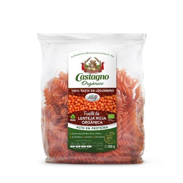 ESPIRALES LENTEJAS ROJAS 250GR