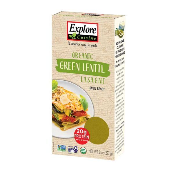 LASAÑA DE LENTEJAS VERDES 250GR