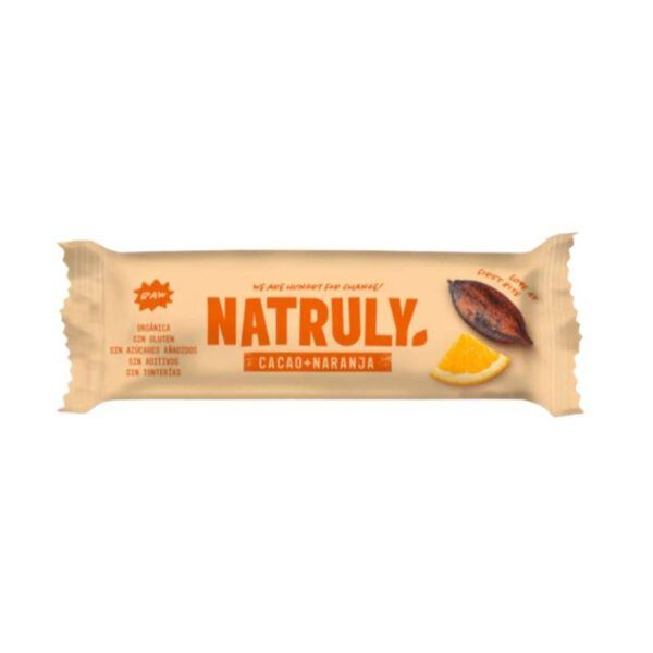 BARRITA RAW CACAO Y NARANJA 40 GR BIO