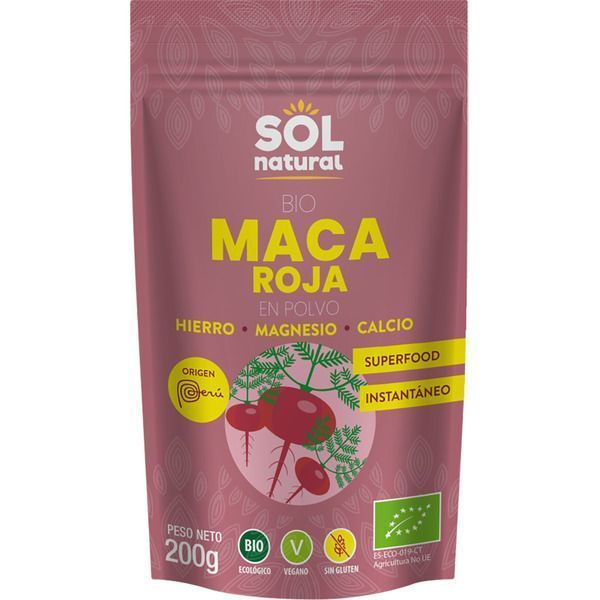 MACA ROJA EN POLVO 200 GR BIO