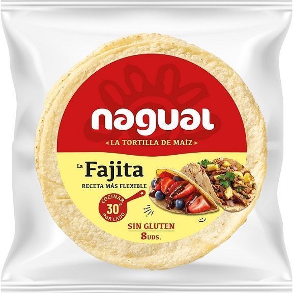 TORTILLA DE MAIZ ESPECIAL NAGUAL 6U BIO SIN GLUTEN