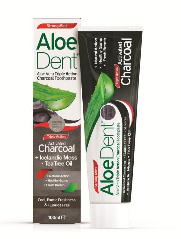 DENTIFRICO ALOE VERA C/CARBON ACTIVO 100ML