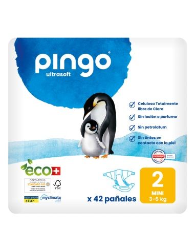 PAÑALES T2 3-6 KG BIO 42 UNDS