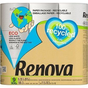 PAPEL HIGIENICO RECYCLED 9 ROLL
