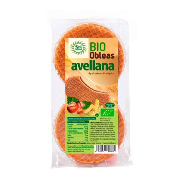 WAFEL AVELLANA BIO 175CR