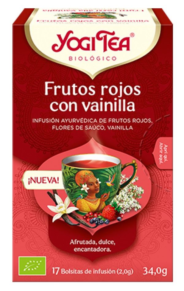 YOGI TEA FRUTOS ROJOS/VAINILLA 17 FILTROS