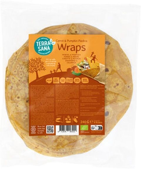 WRAPS DE VERDURAS CON ZANAHORIA Y CALABAZA 240GR
