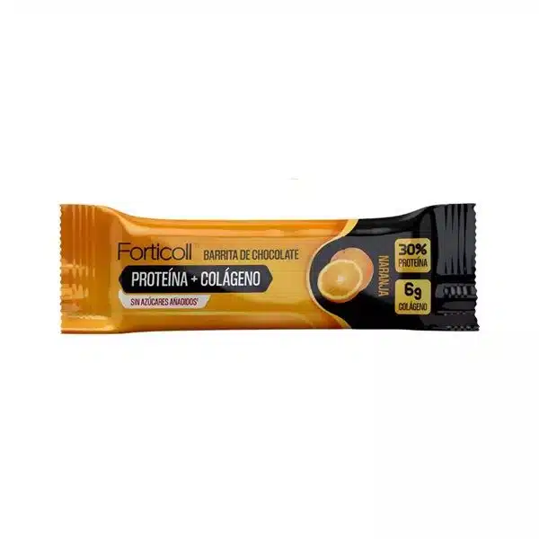 BARRITA PROTEINA Y COLÁGENO 50GR NARANJA