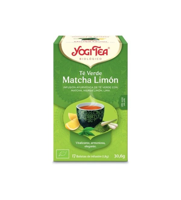YOGI TEA TE VERDE MATCHA LIMON 17 FILTROS