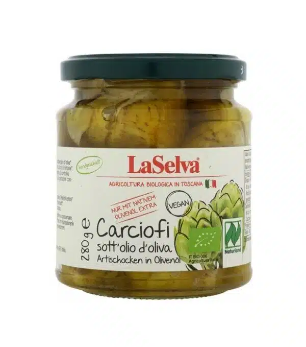 ALCACHOFAS EN ACEITE DE OLIVA VIRGEN EXTRA 280GR