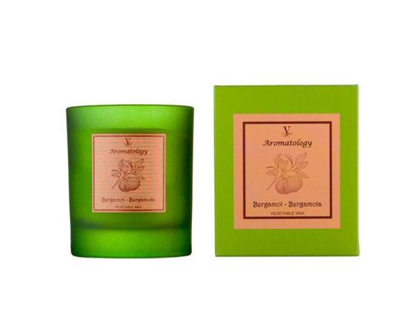 VELA EN VASO 190 GR AROMATOLOGY BERGAMOTA