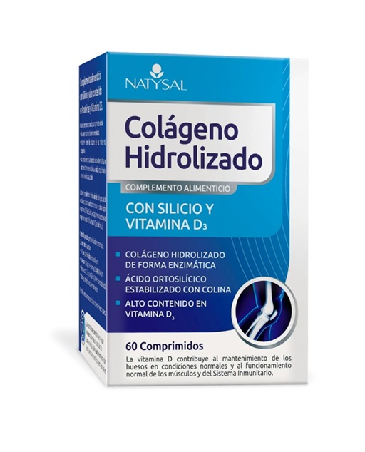 COLAGENO HIDROLIZADO CON SILICIO + VIT. D3 60 COM.