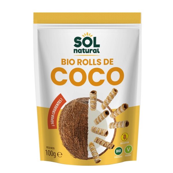 ROLLS DE COCO CRUJIENTES 100GR BIO